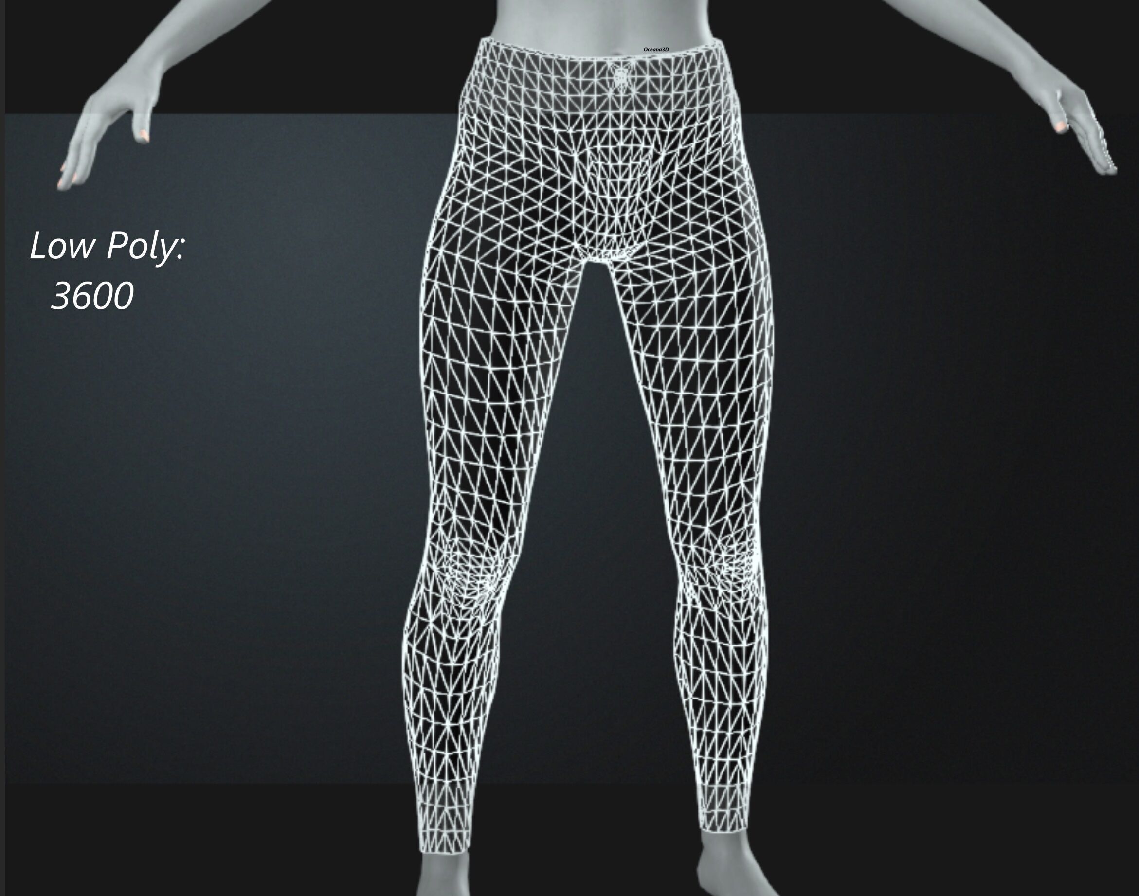 Black Leggings 4K Unreal Engine 3D model_3