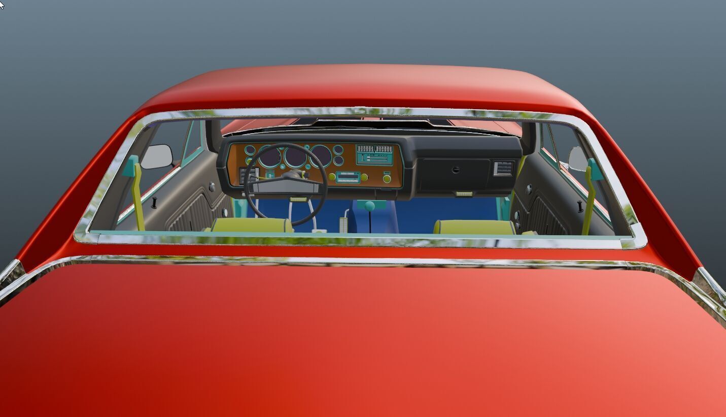 Chevrolet El Camino SS 1970 3D model_2