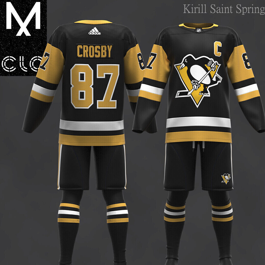 Pittsburgh Outfit Marvelous designer Clo3d OBJ mtl FBX ZPRJ 3D model_7