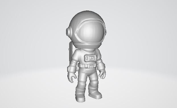 Cartoon Astronaut Character for Games Animations High Poly Free 3D model_5