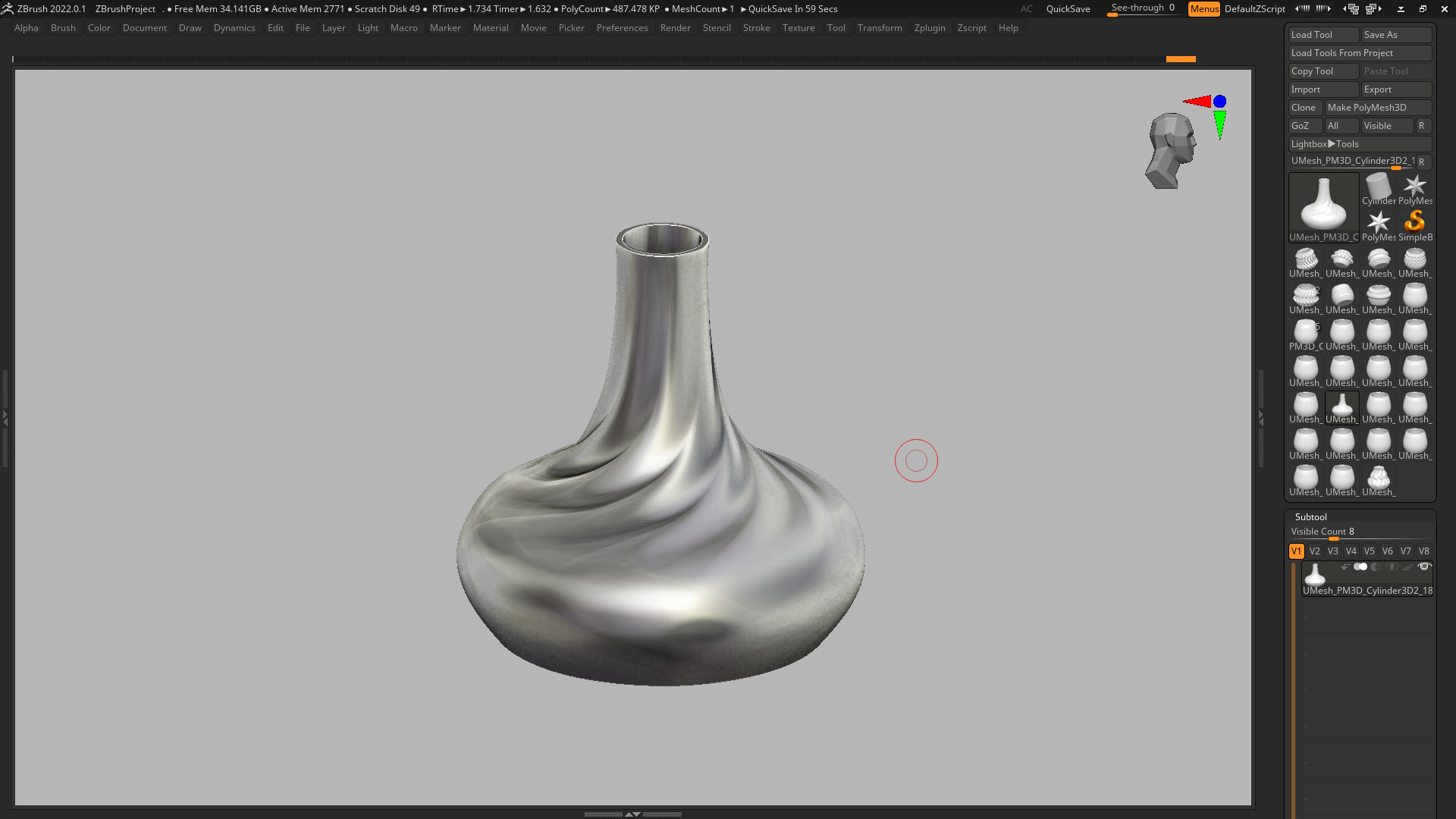 vase pot planter 3d print 880  3D print model_3