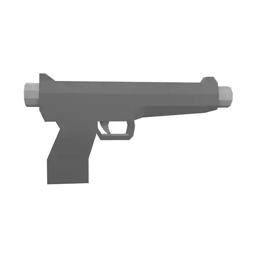Low Poly Gun v1 001