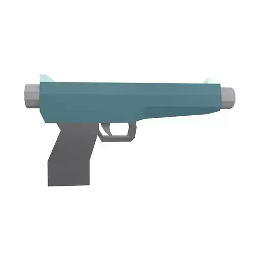 Low Poly Gun v1 002