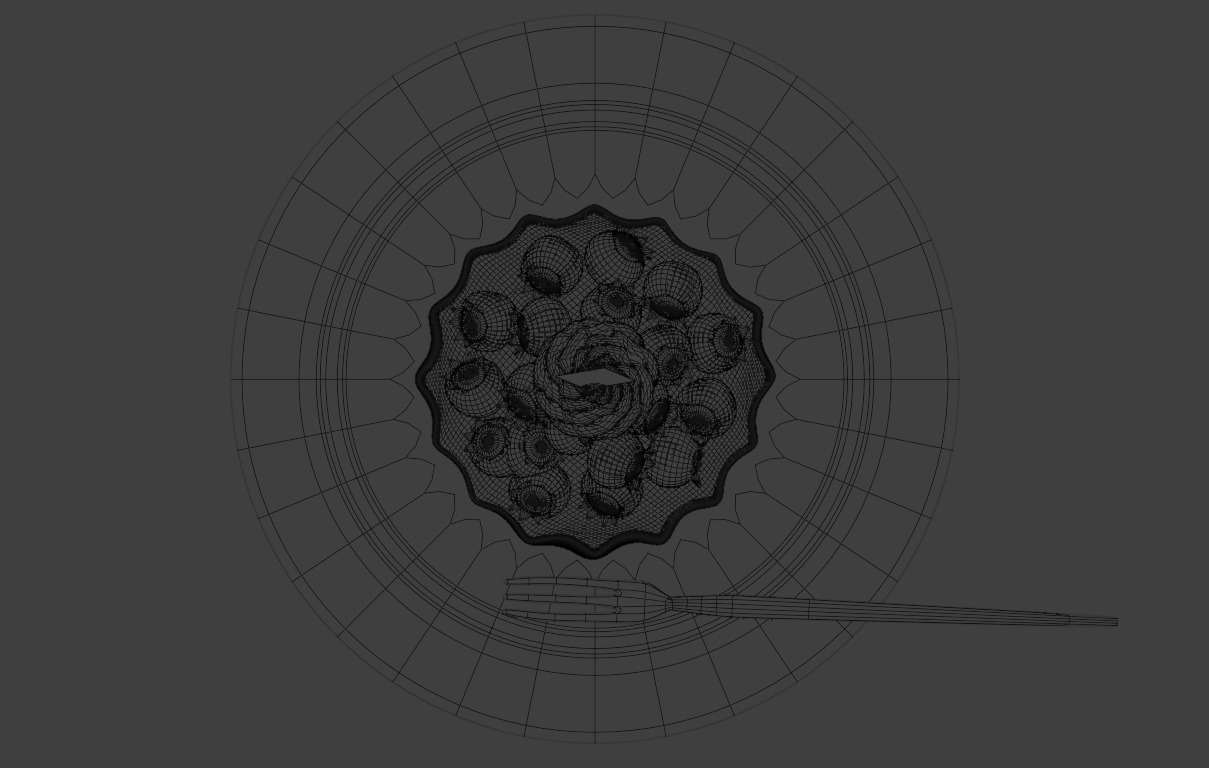 Blueberry Tart 3D model_7