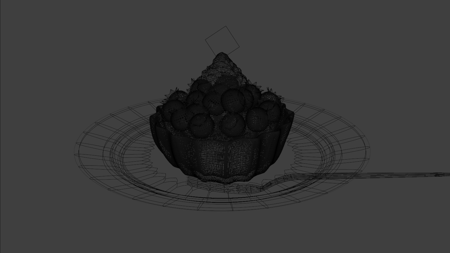 Blueberry Tart 3D model_5