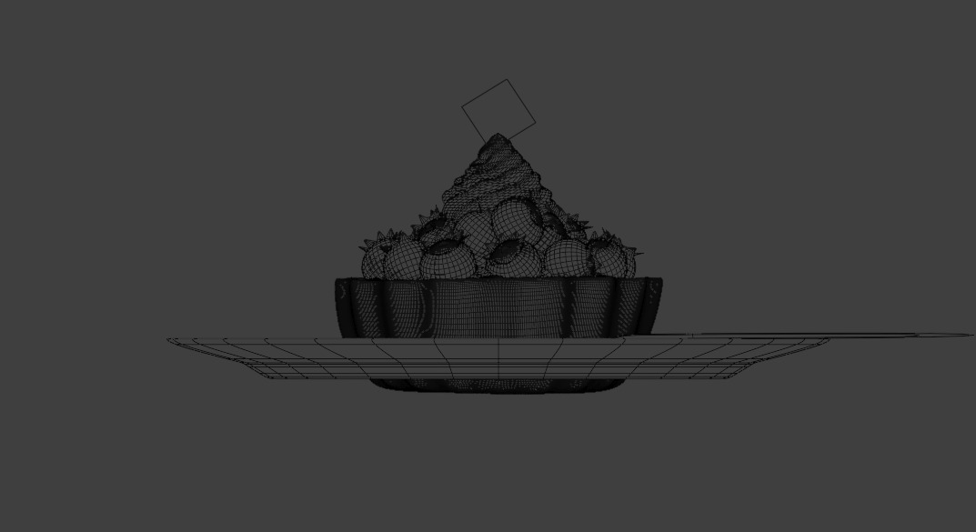 Blueberry Tart 3D model_6
