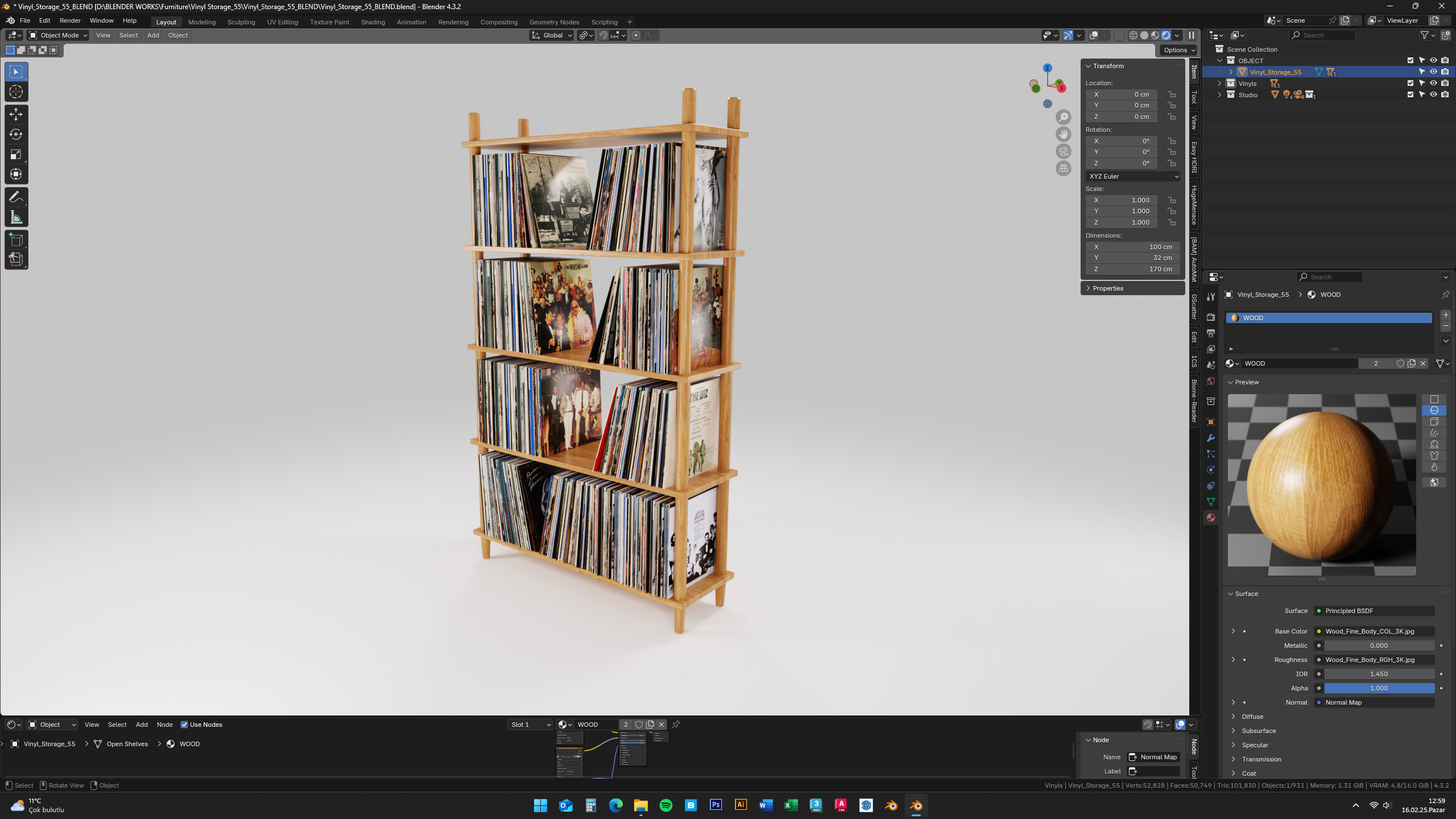 Vinyl Storage No55 3D model_11