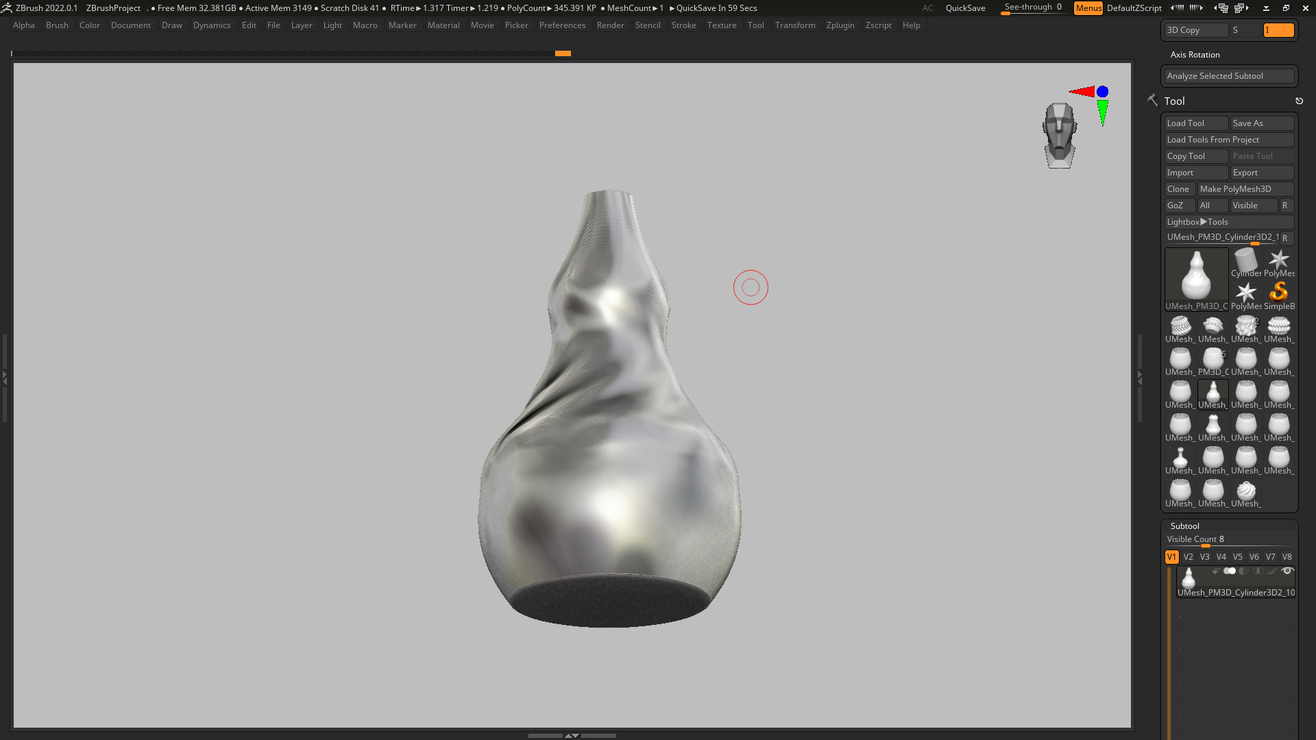 vase pot planter 848  3D print model_5