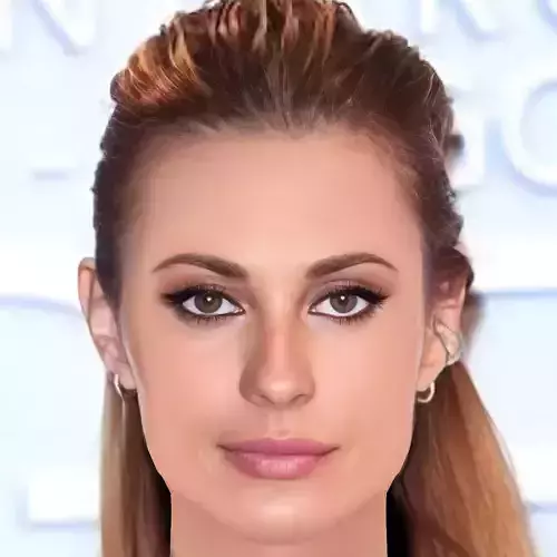 Sveva Alviti Head - No Hair - Low poly head for game