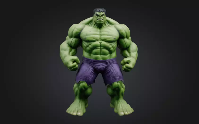 Hulk 3D Model Low-poly 3D model_0