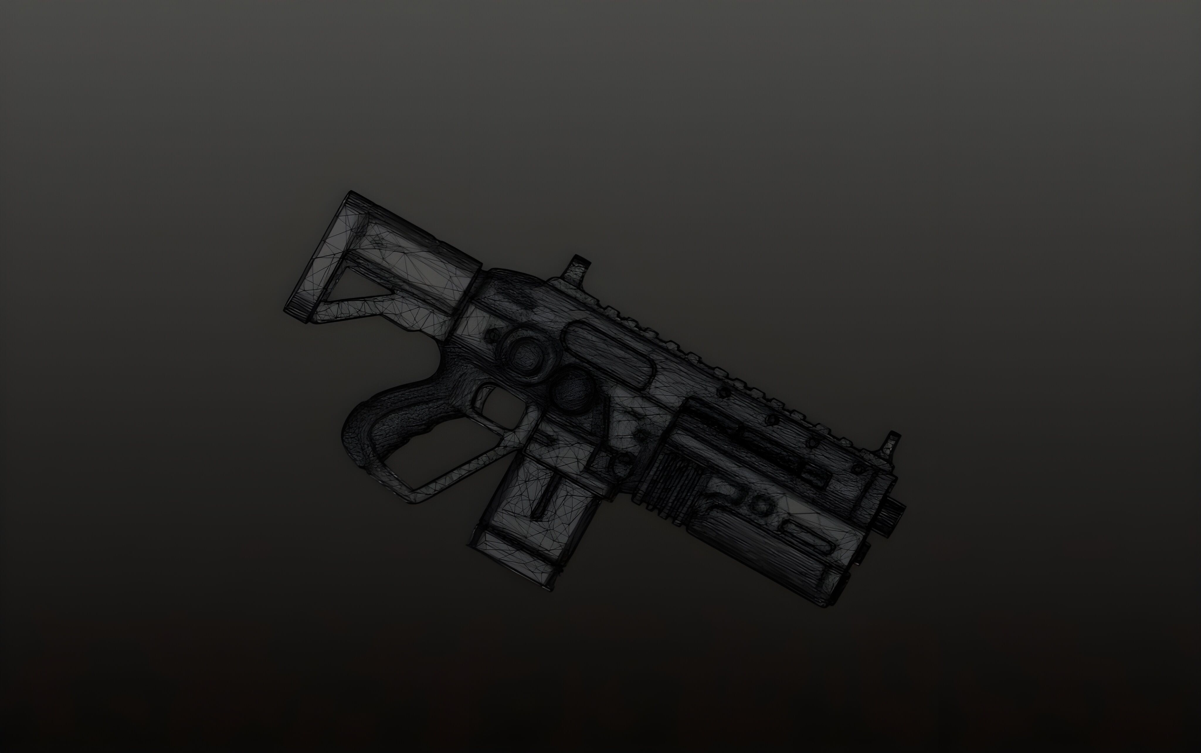 Sci-Fi Shotgun High-Quality PBR Model for FPS Cyberpunk Games Low-poly 3D model_2