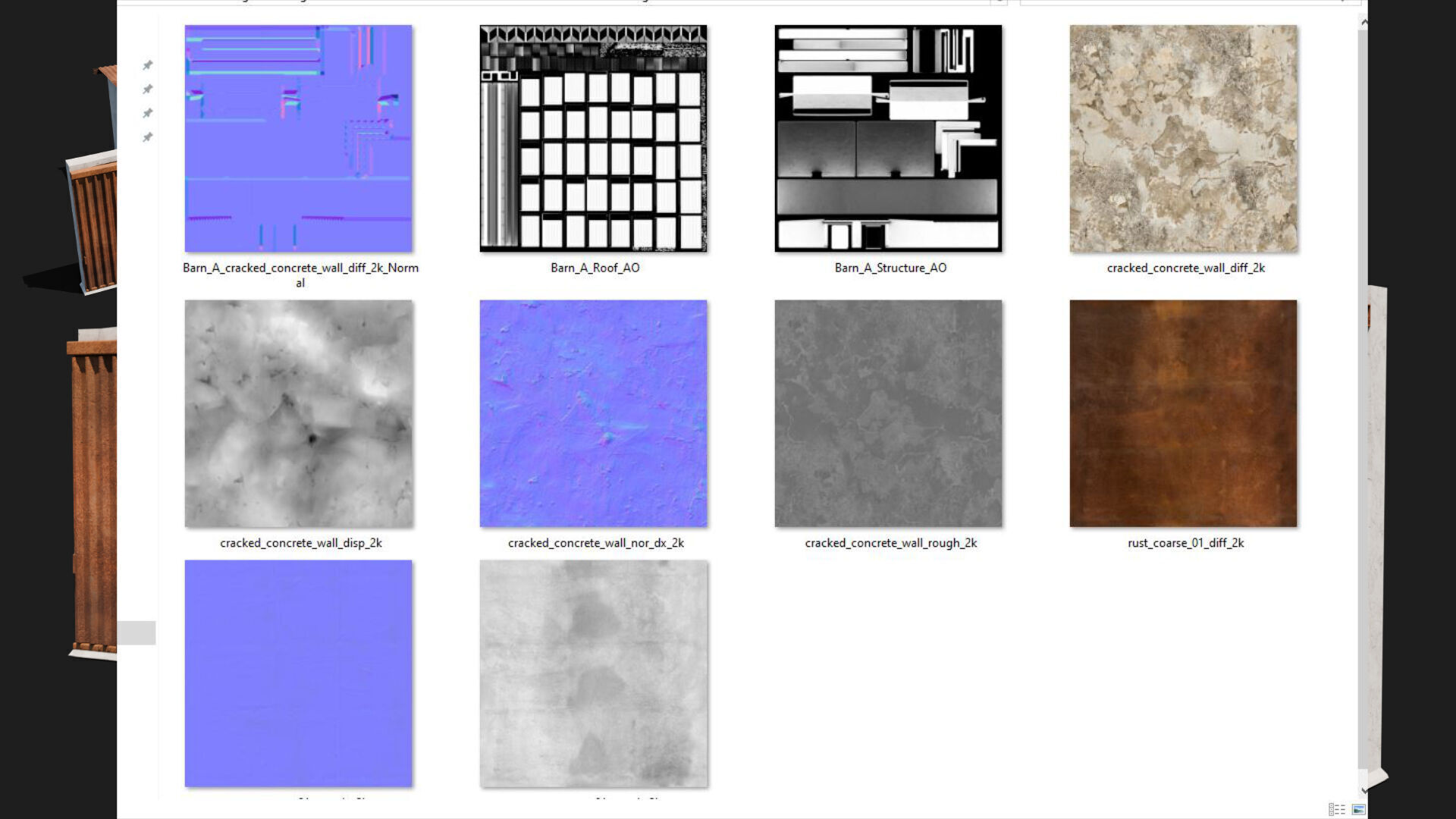 Industrial farm shed barn store with sliding doors 3d model 3D model_4