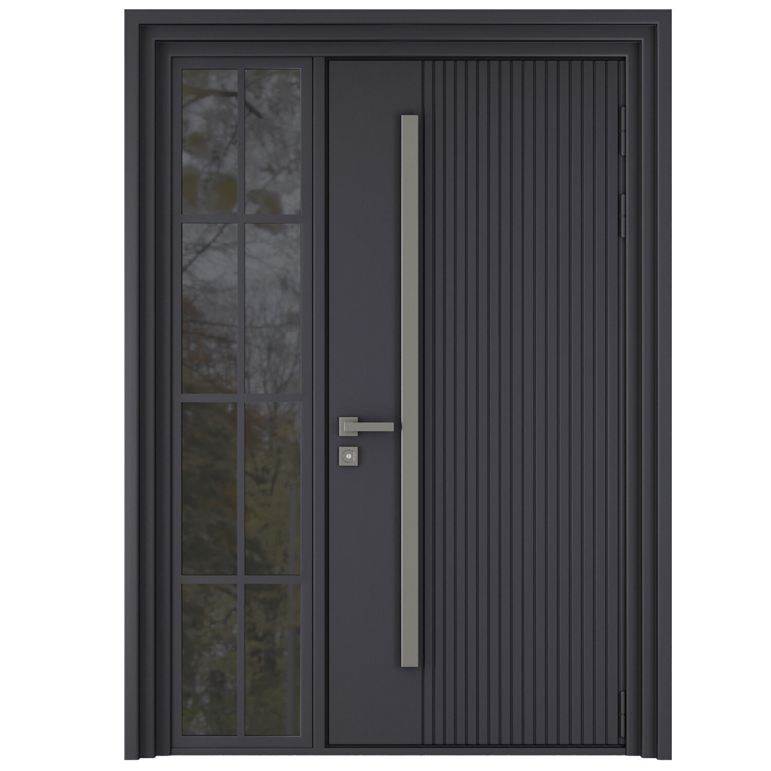 Entrance door set167 3D model_1