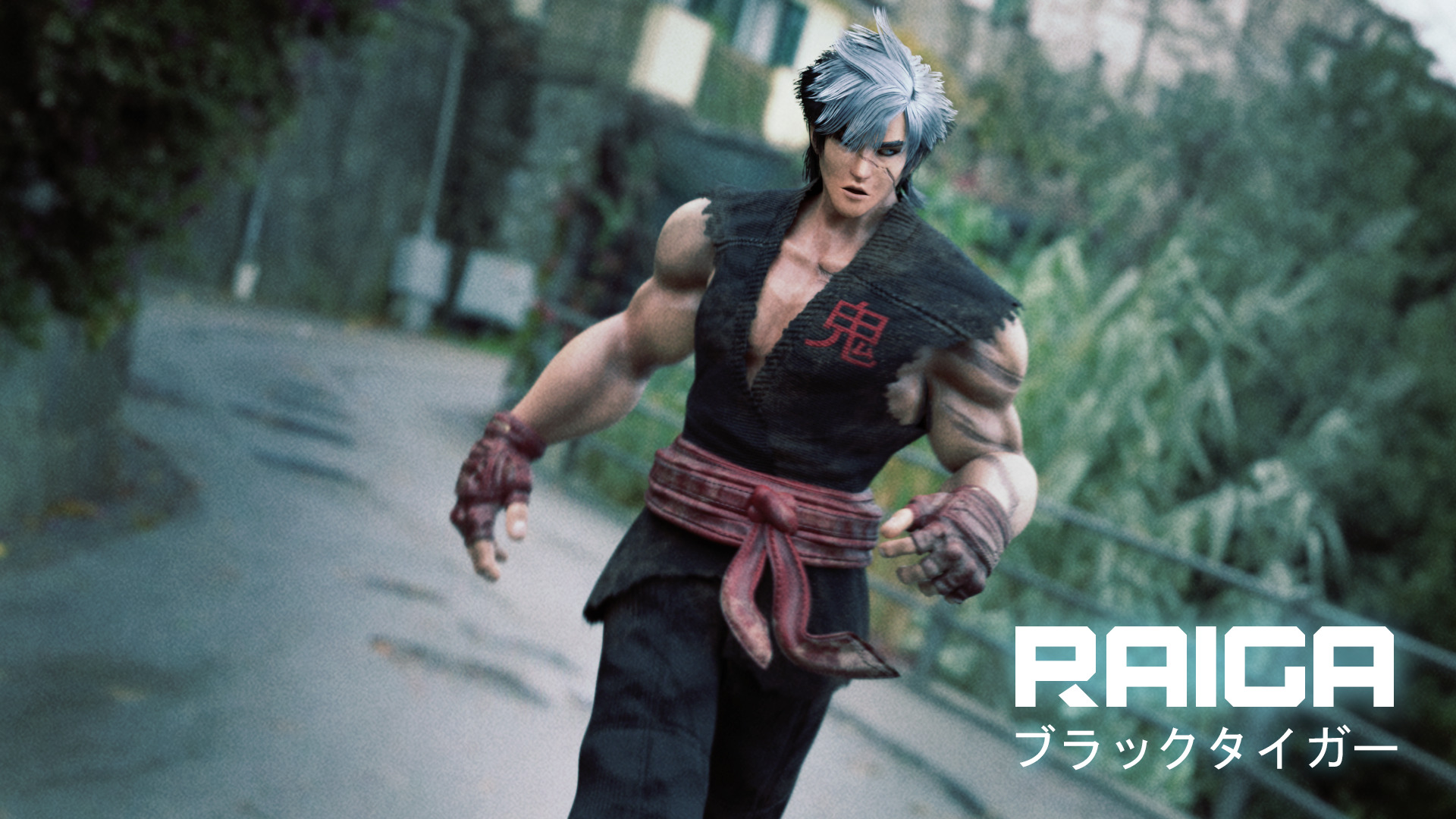 Stylized Male Fighting Character - Raiga Low-poly 3D model_5