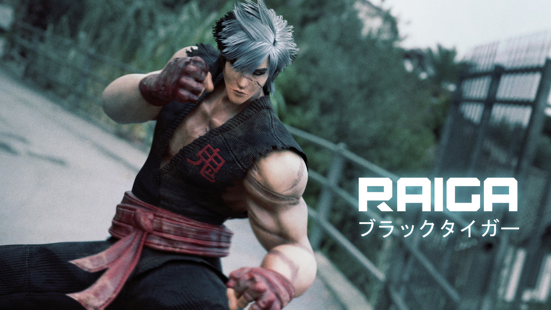Stylized Male Fighting Character - Raiga Low-poly 3D model_6