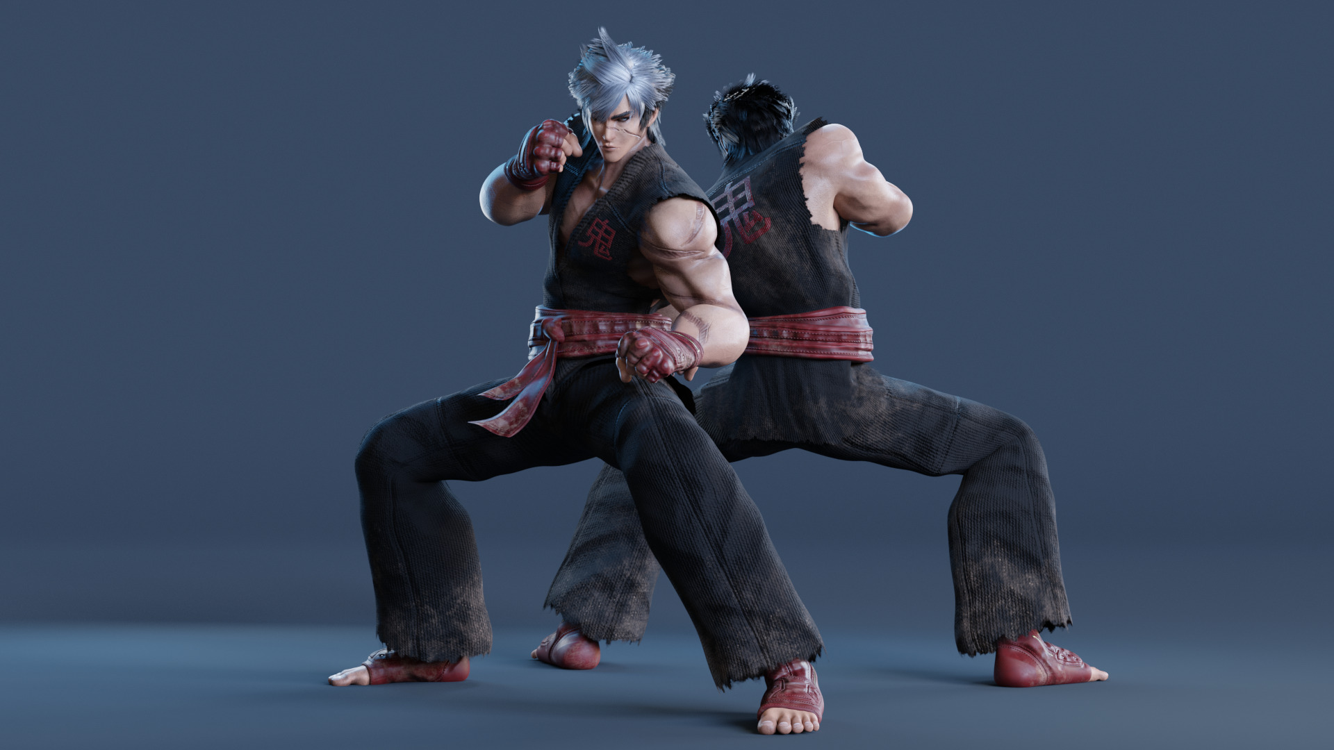 Stylized Male Fighting Character - Raiga Low-poly 3D model_7