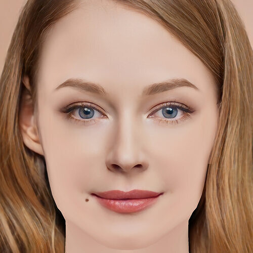 Svetlana Khodchenkova Head - No Hair - Low poly head for game Low-poly 3D model