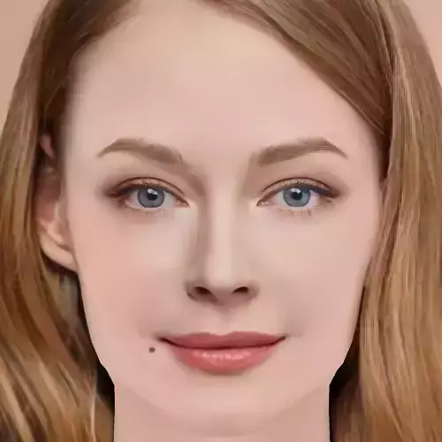 Svetlana Khodchenkova Head - No Hair - Low poly head for game