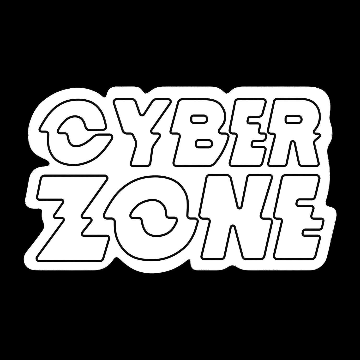 Cyber Zone Neon Sign 3D model_6