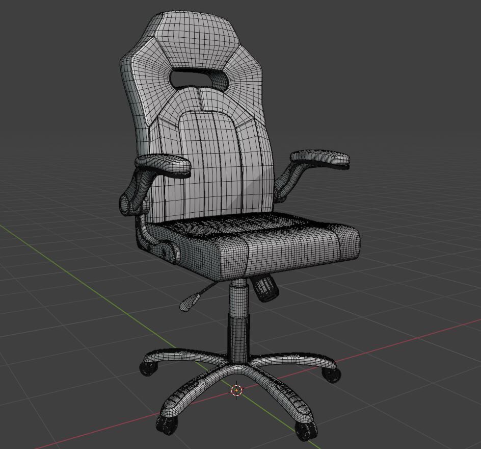 Gaming Chair 3D model_4