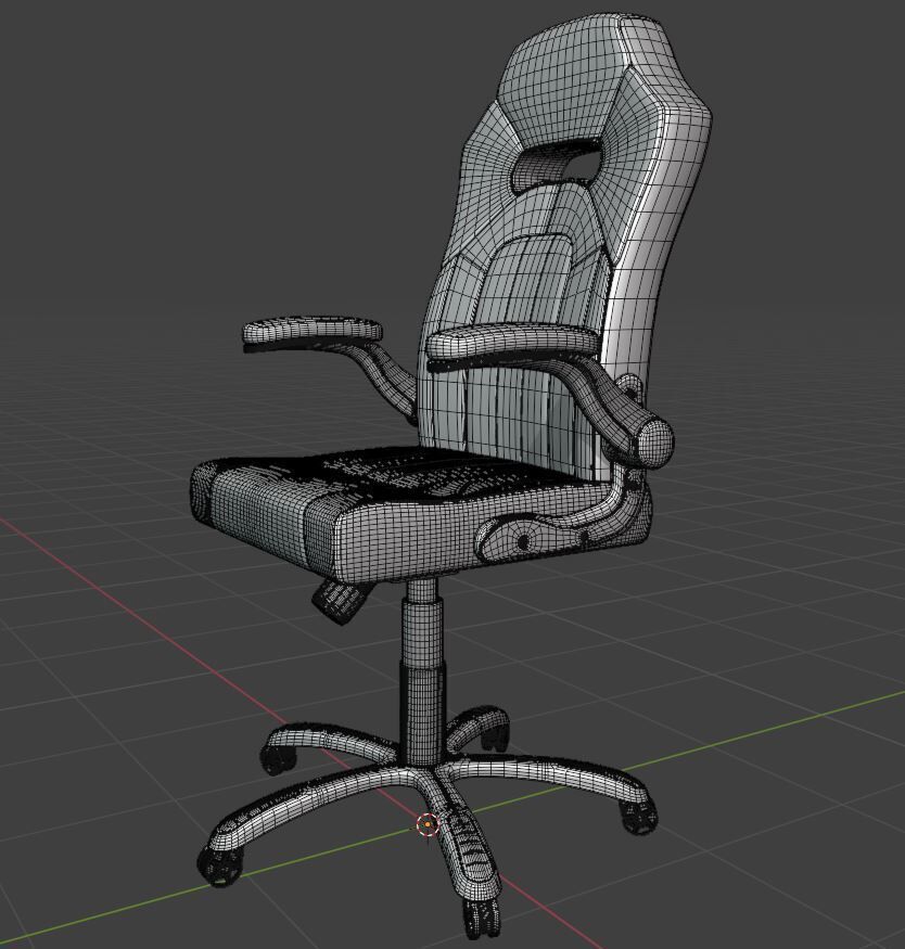 Gaming Chair 3D model_5