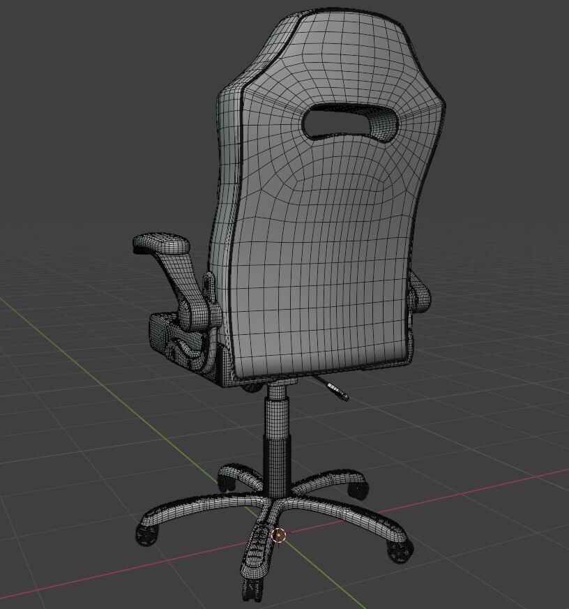 Gaming Chair 3D model_6