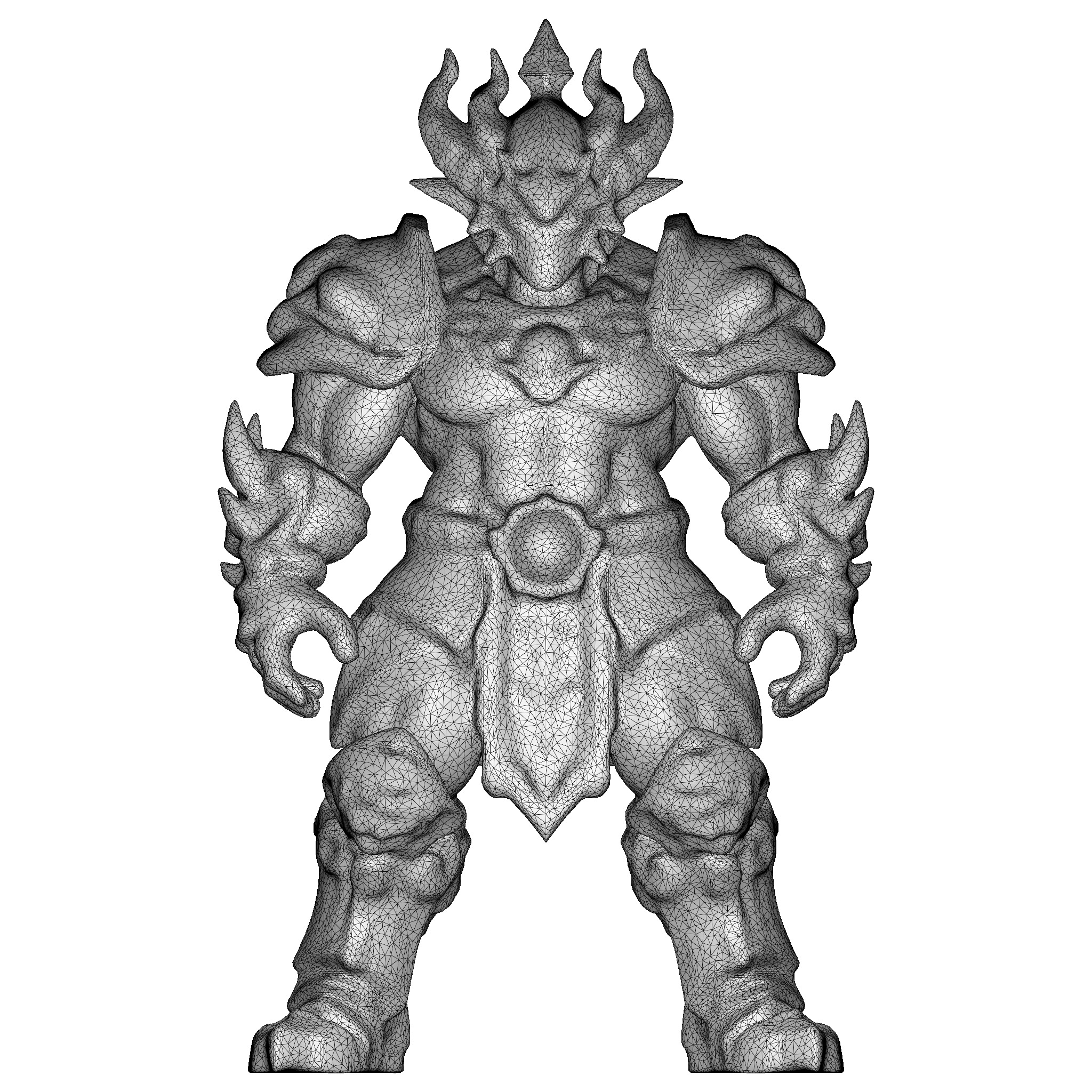 Crimson Warlord Armor 3D print model_4