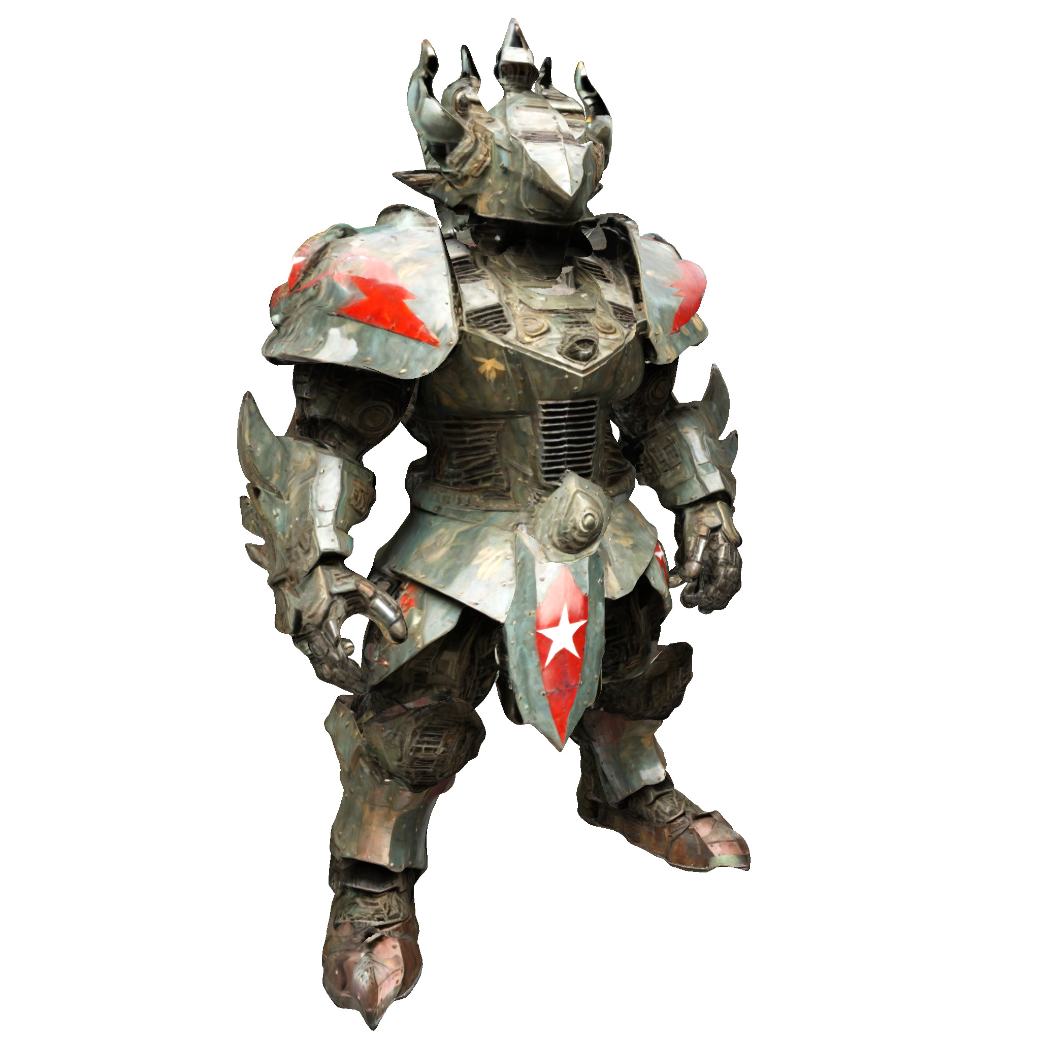 Crimson Warlord Armor 3D print model_1