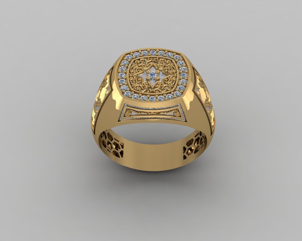 Men Ring 3D print model_24