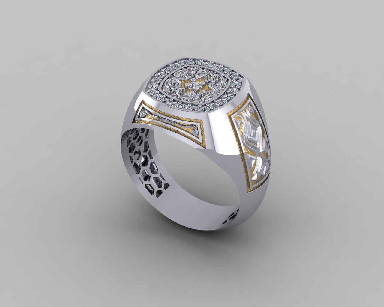 Men Ring 3D print model_30