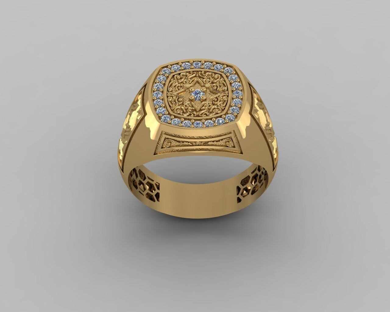 Men Ring 3D print model_8