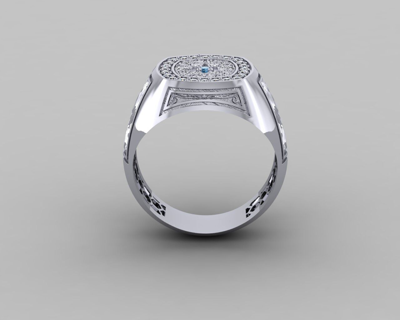 Men Ring 3D print model_11
