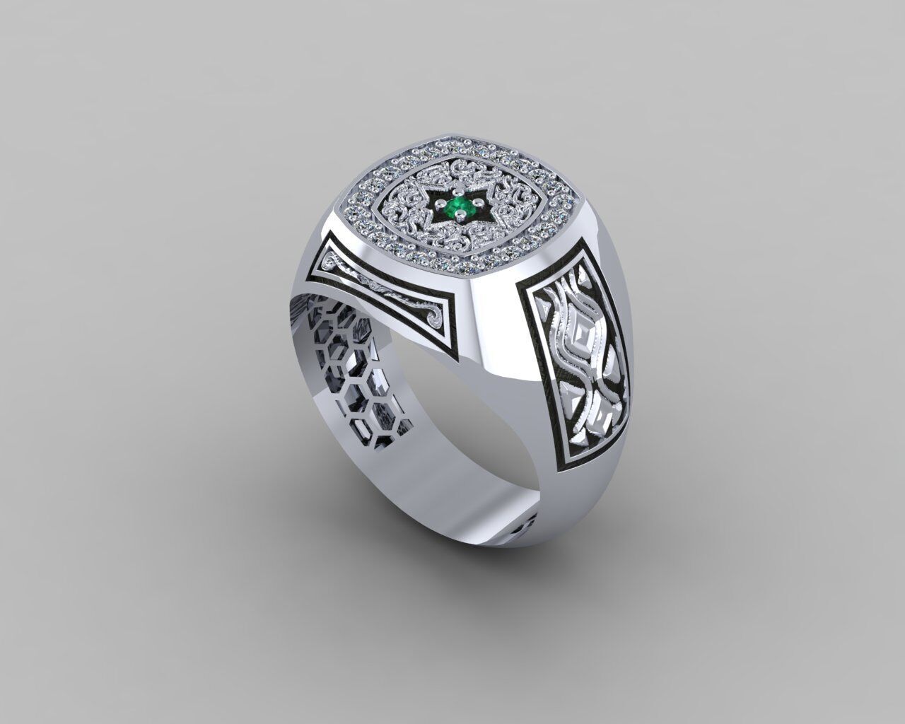 Men Ring 3D print model_37