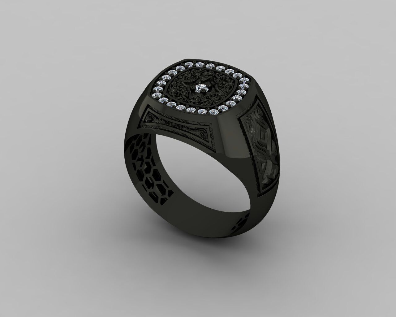 Men Ring 3D print model_14