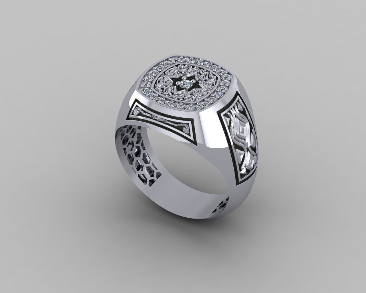 Men Ring 3D print model_26