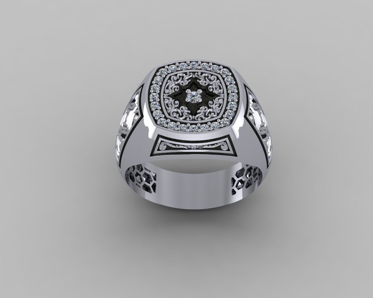 Men Ring 3D print model_5