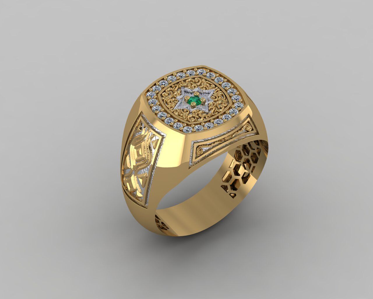 Men Ring 3D print model_39