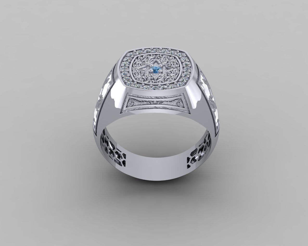 Men Ring 3D print model_12