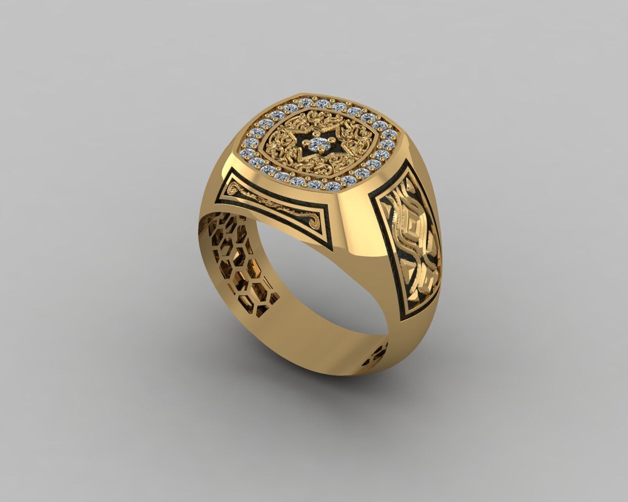 Men Ring 3D print model_18