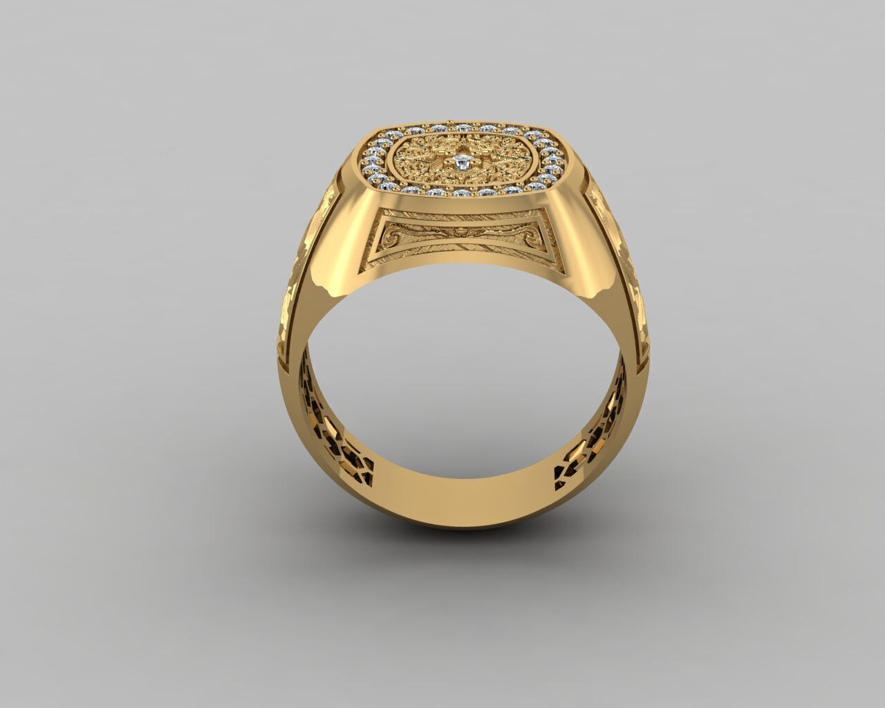 Men Ring 3D print model_7