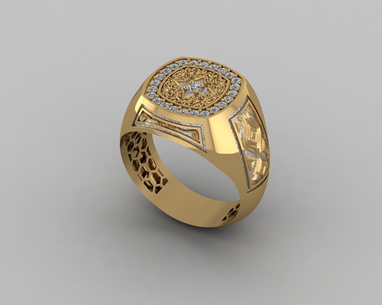 Men Ring 3D print model_22