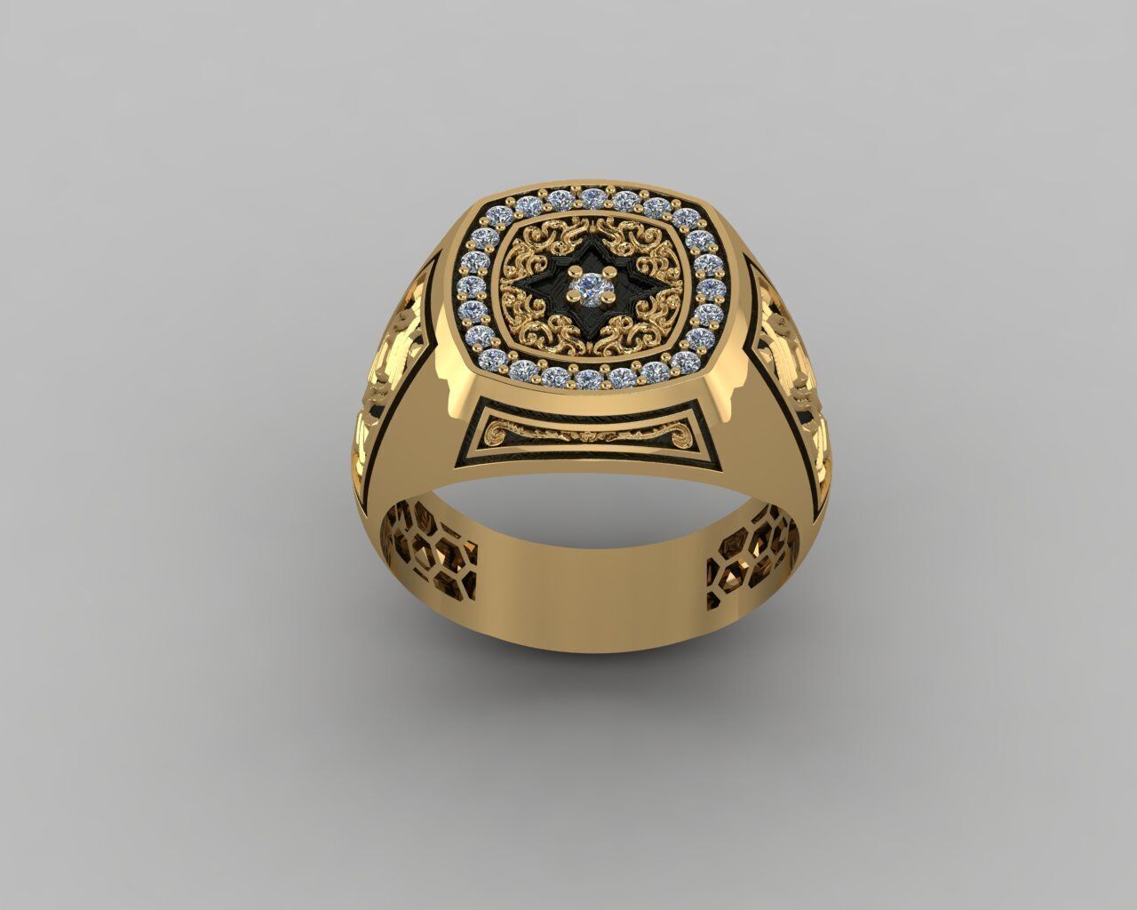 Men Ring 3D print model_2