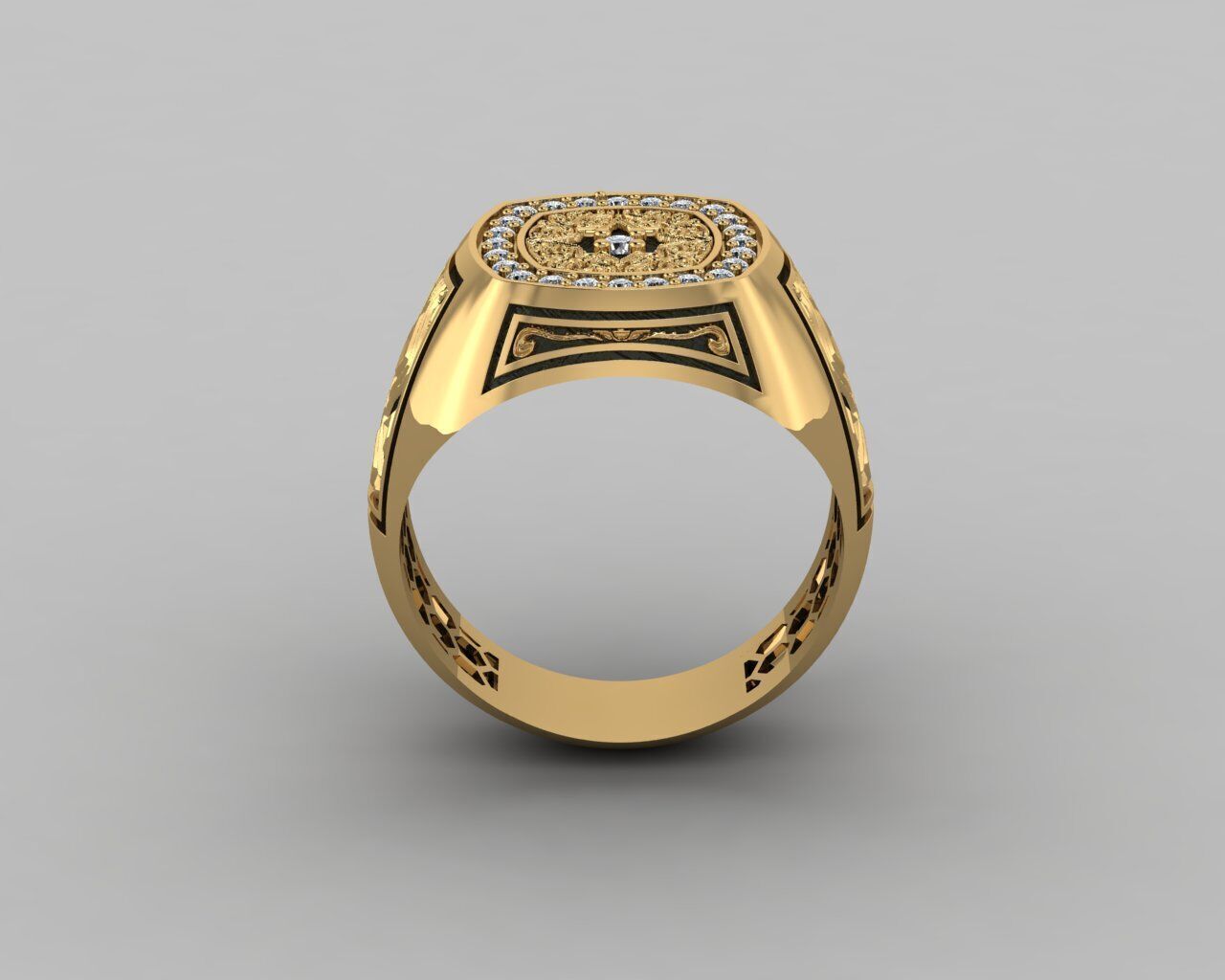Men Ring 3D print model_19