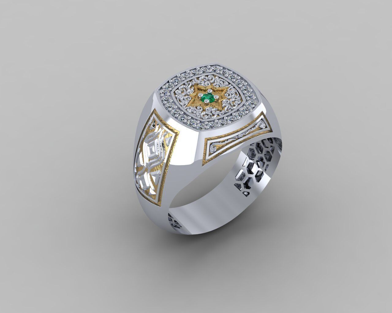 Men Ring 3D print model_40
