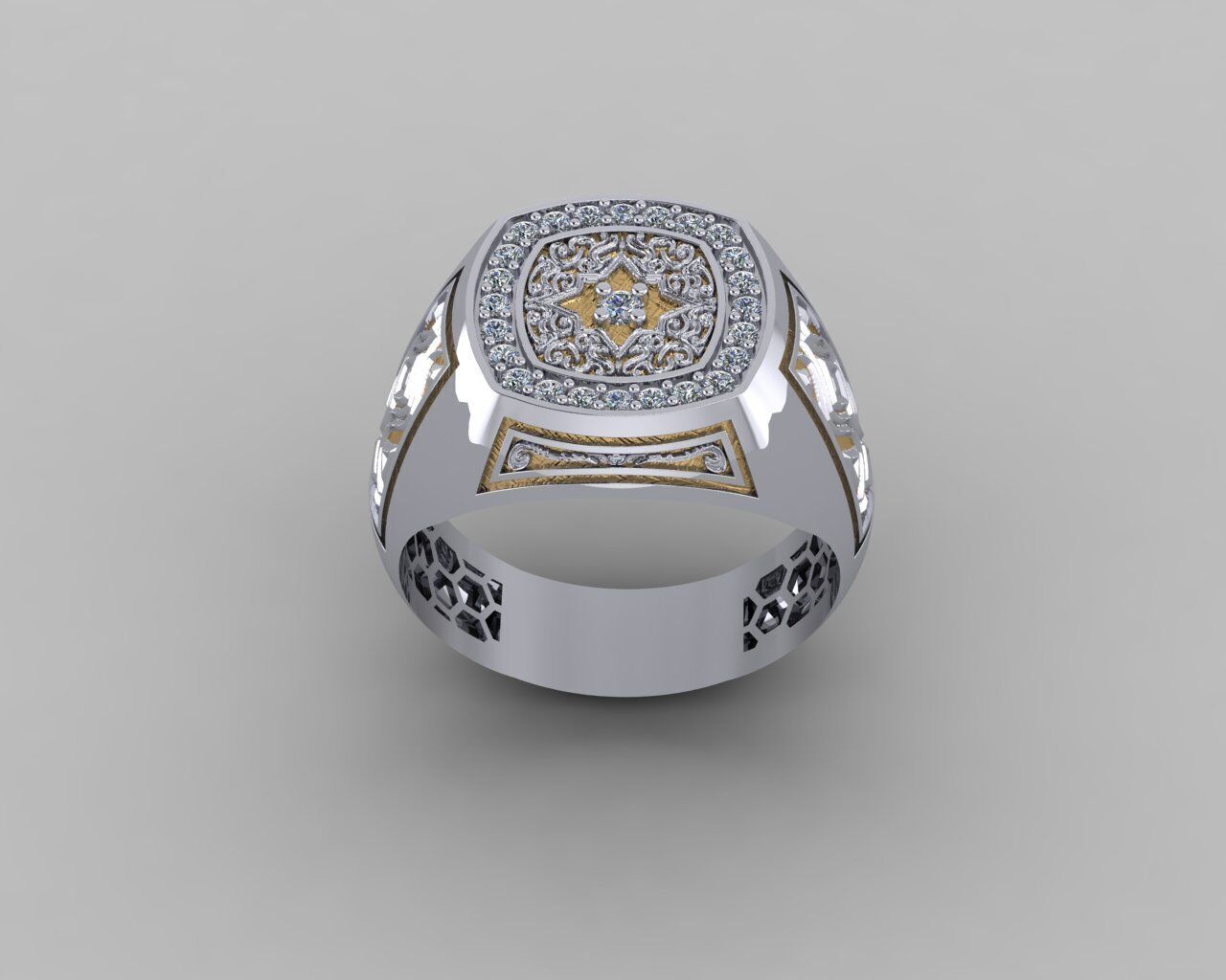 Men Ring 3D print model_32