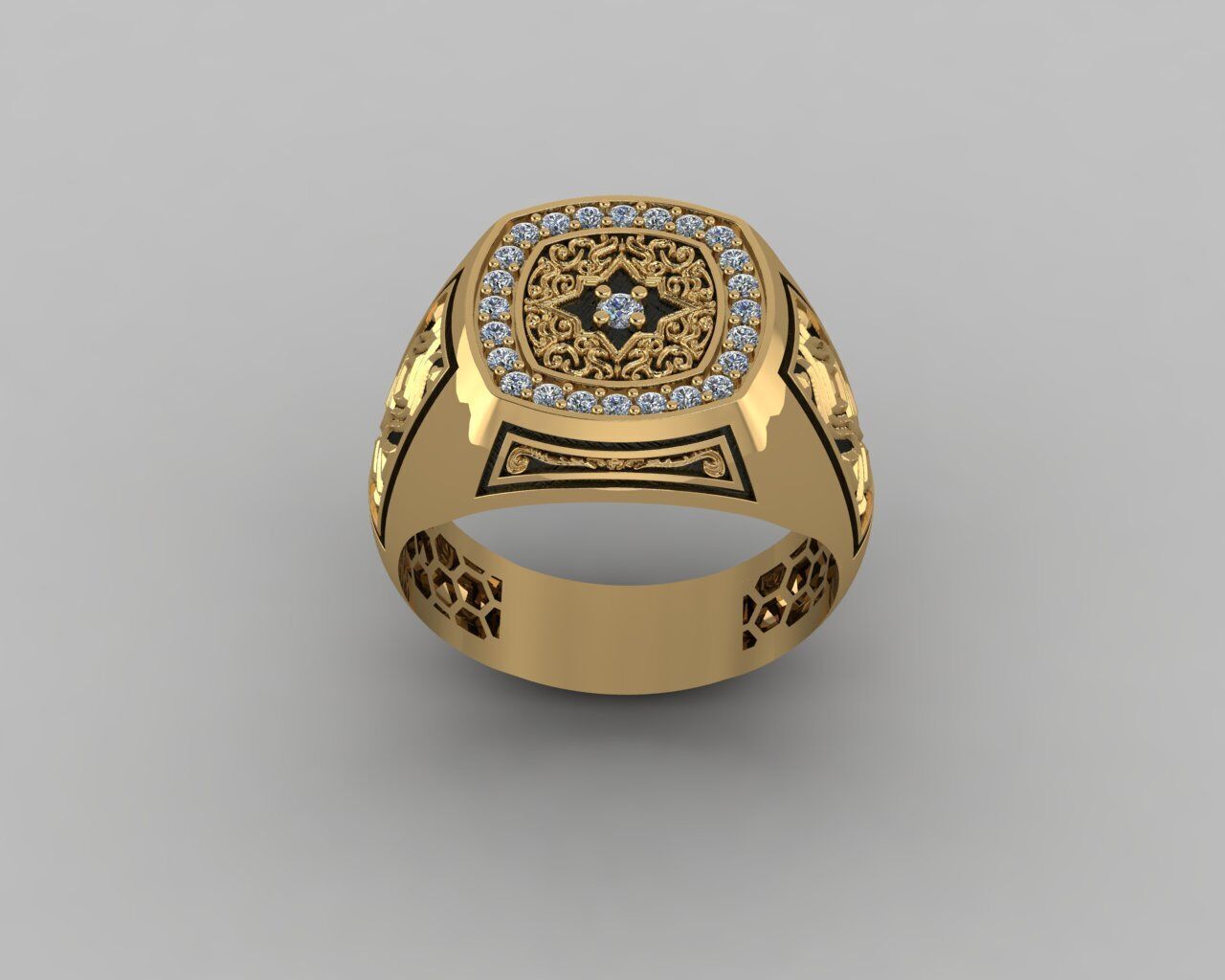 Men Ring 3D print model_20