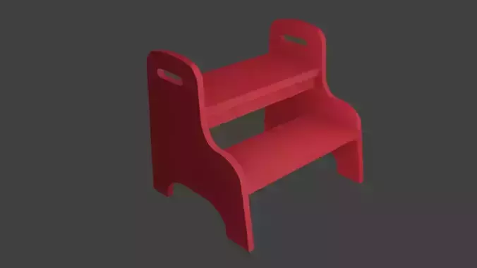 Red Mini Ladder Furniture