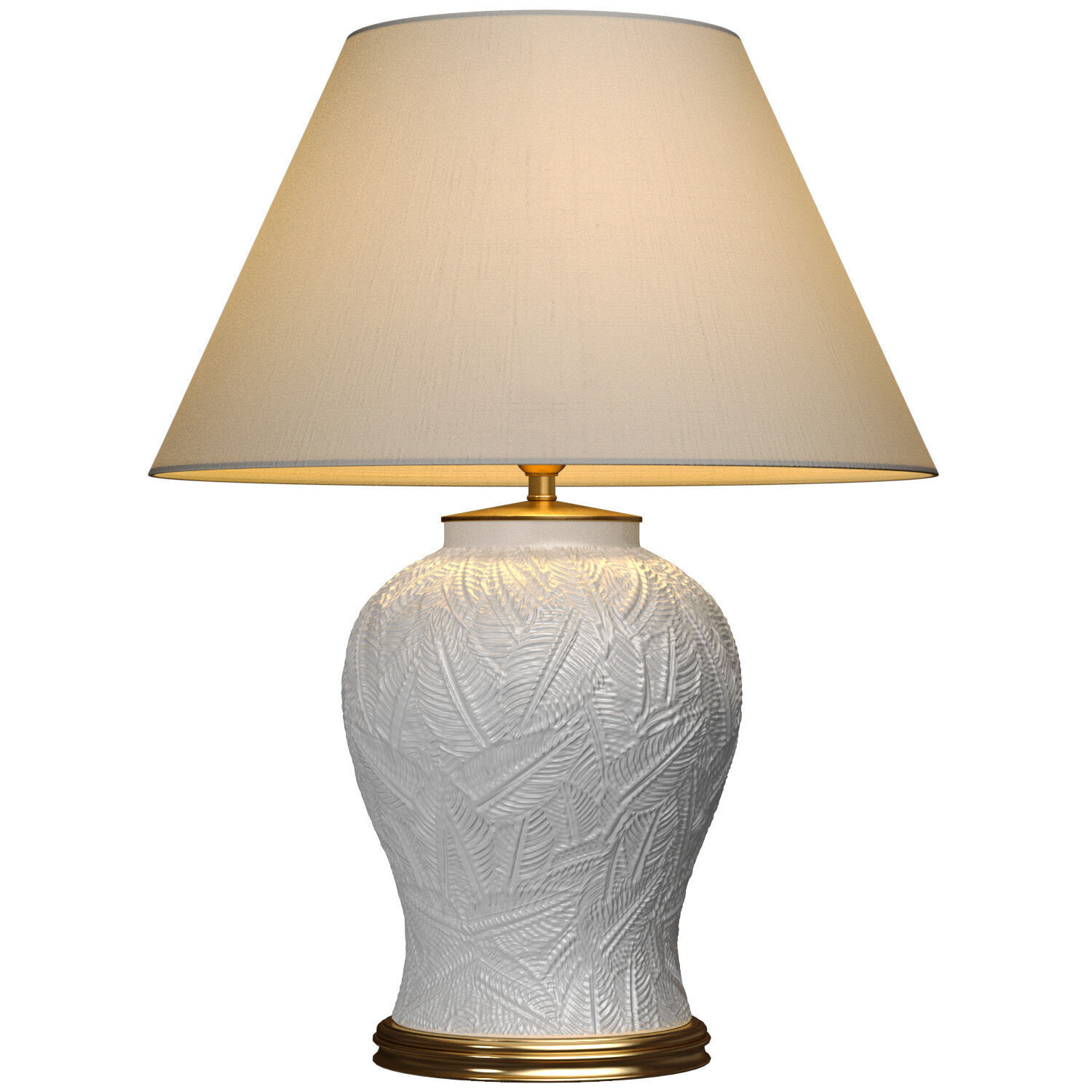 Nightstand bedside European Casa Padrino ceramic Table lamp 3D model_1