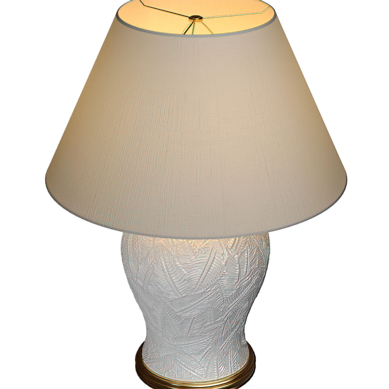 Nightstand bedside European Casa Padrino ceramic Table lamp 3D model_2