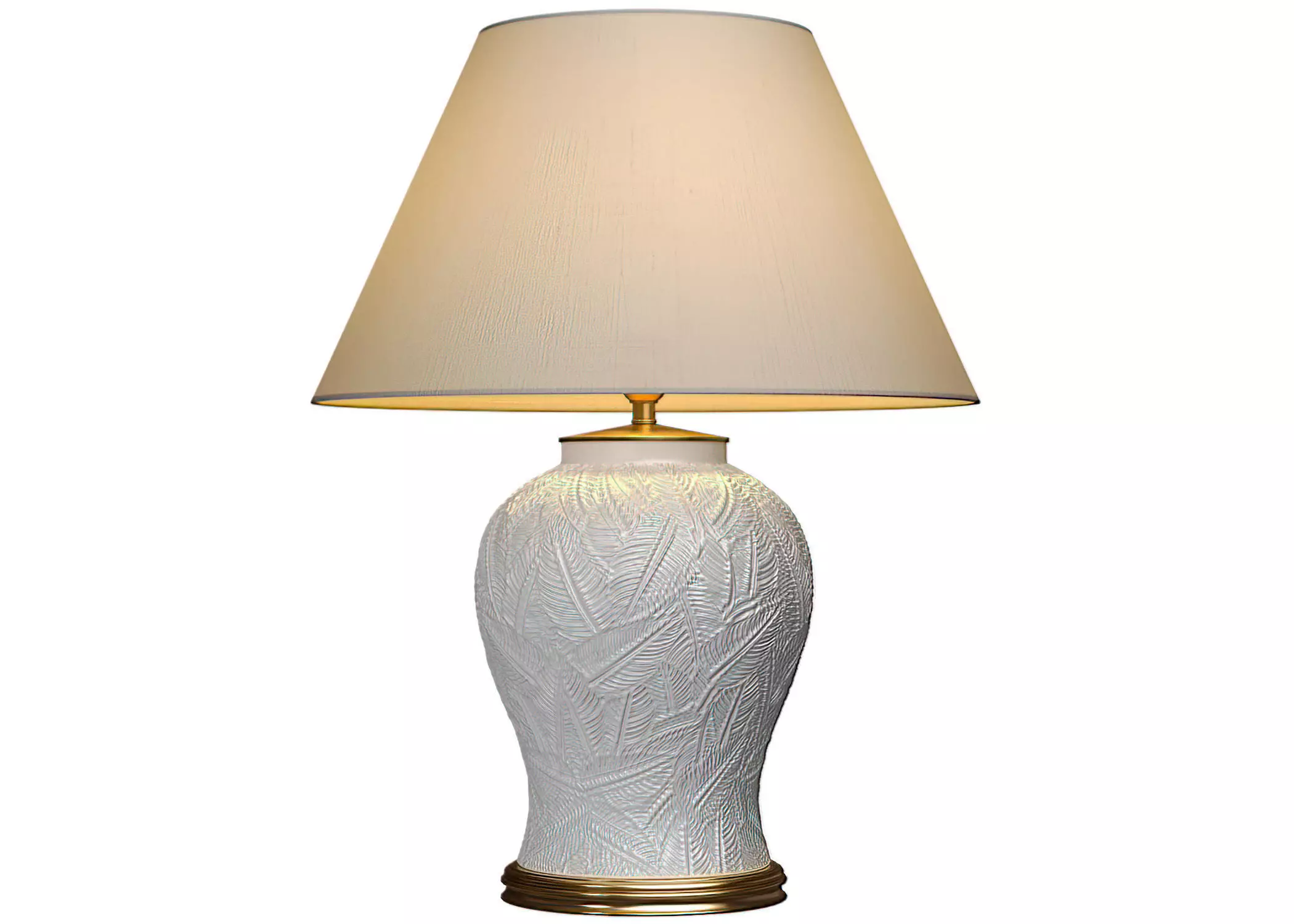 Nightstand bedside European Casa Padrino ceramic Table lamp 3D model_0